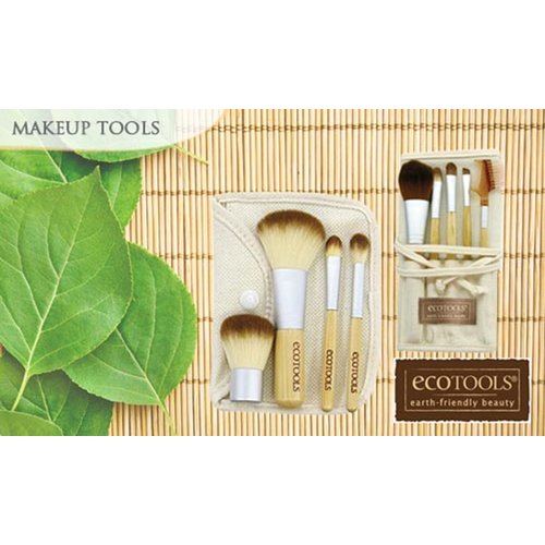 Natural EcoTools BAMBOO Starter Makeup Brush Set Eco Tools – 11 pieces