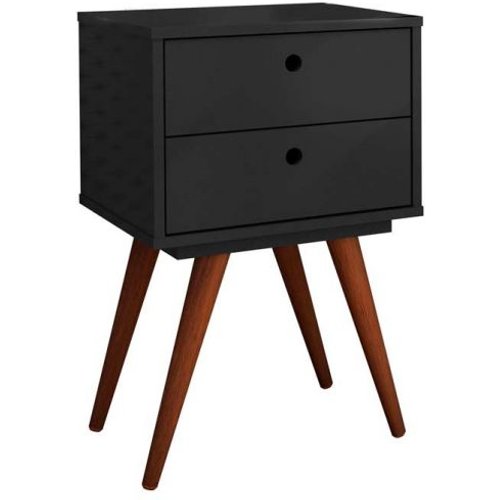 Mesa De Cabeceira Retrô Plus Preta