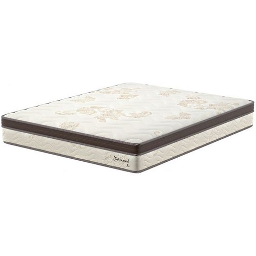 Colchão King Diamond Euro Molas Ensacadas (26x193x203) Bege E Marrom