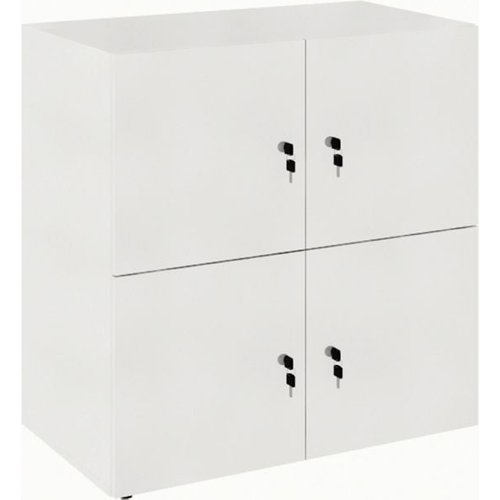 Armário Locker Duplo Module 4 Pt Branco