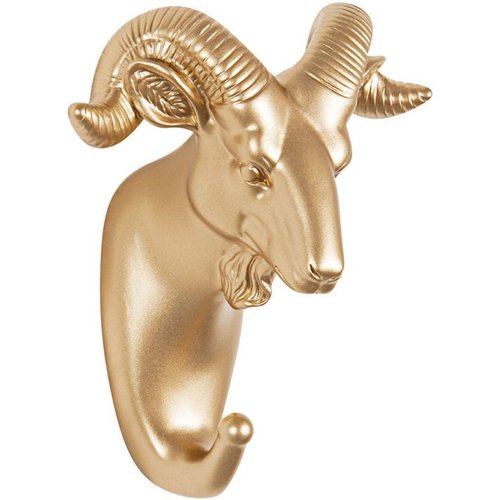 Gancho De Parede Carneiro Dourado