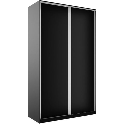 Guarda-roupa Solteiro Zermatt 100% Mdf 2 Portas 3 Gavetas Preto