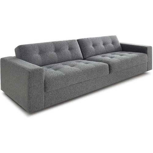 Sofá 3 Lugares Lucca Linho Cinza 180 Cm