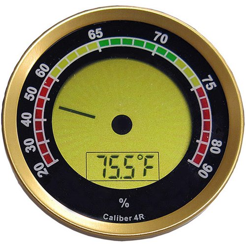 Gold Round Digital Hygrometer