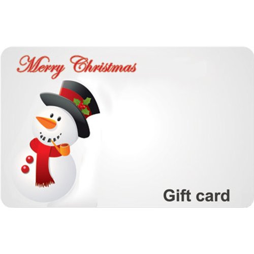 Christmas Snowman Gift Card