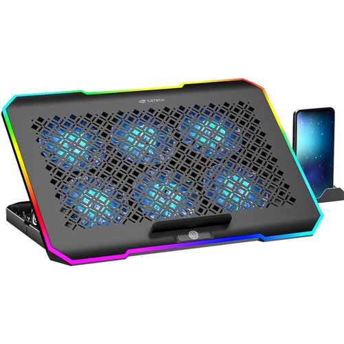 Base Para Notebook 17,3" C3Tech RGB - NBC-550BK