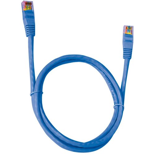 Cabo de Rede Cat5.E PlusCable Patch Cord 0.5 Metros Azul - CAT5E05BL