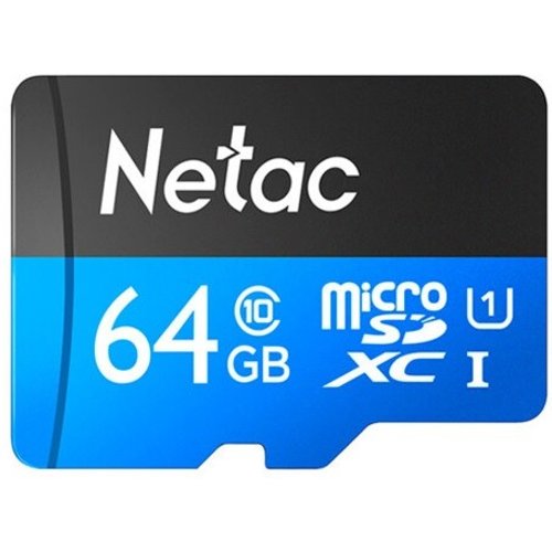 Cartão de Memória Netac P500 64GB Micro SDXC C10 U1 - NT02P500STN-064G-S
