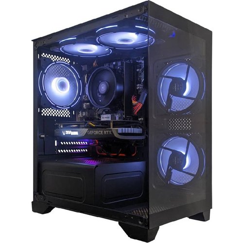 Computador Gamer NTC Vulcano AMD - AQ 1019 AR DUAL CHANNEL AMD Ryzen 5 5500 Geforce RTX 4060 16GB (2x8GB) DDR4 512GB SSD C/5 Fans Linux