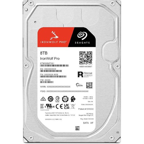 HD Seagate IronWolf Pro 8TB NAS SATA6 7200RPM 256MB 3,5" - ST8000NT001