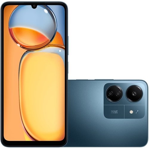 Smartphone Xiaomi Redmi 13C 4GB RAM 128GB Dual Chip 4G Câmera 8MP/50MP Tela 6.7” - Azul