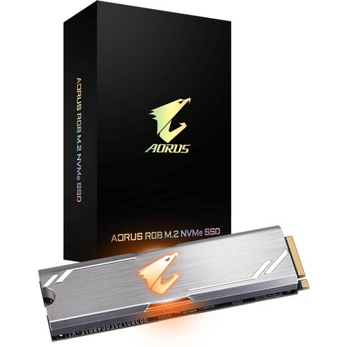SSD Gigabyte Aorus 512GB RGB NVMe M.2 2280 c/ dissipador - GP-ASM2NE2512GTTDR