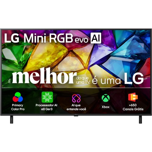 Smart TV LG Mini RGB evo AI 4K MRGB85 86 polegadas 2026 - 86MRGB85BSC