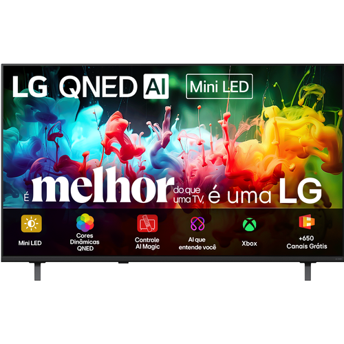 Smart TV LG QNED Mini LED AI 4K QNED70 55 polegadas 2026 - 55QNED70BSA