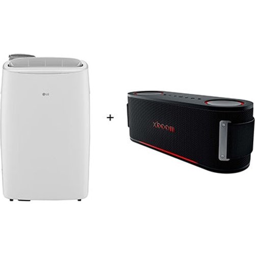 Ar Condicionado Portátil LG DUAL InverterVoice 14.000 Frio 127V + Caixa de Som Bluetooth LG xboom Bounce by will.i.am - LP1419IVS.BOUNCE