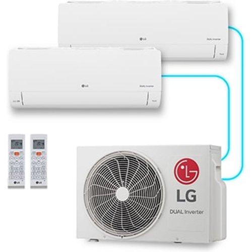 Ar-Condicionado LG Dual Inverter Voice +AI Bi-Split Frio (Evaporadoras 9.000+12.000 BTU) 220V - S32Q16SA212