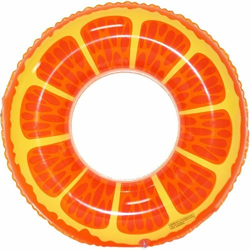 Anneau De Natation Gonflable Orange Adulte Et Enfant - Bouée Cerceau Été Piscine Plage