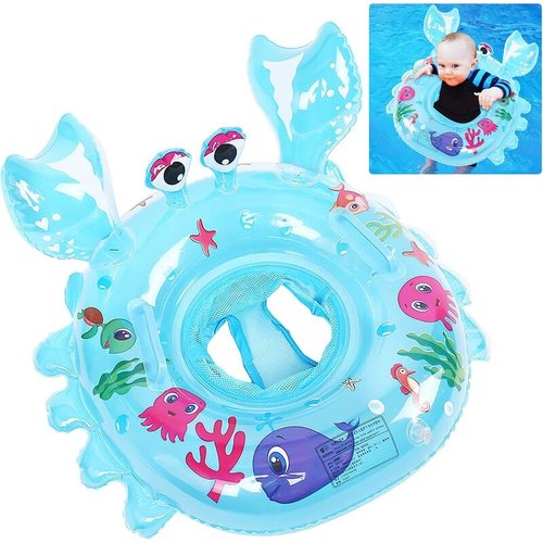 Anneau Natation Maman Bébé Gonflable – Bouée Siège Bébé 6-36 Mois – Capacité 100 Kg – Jaune