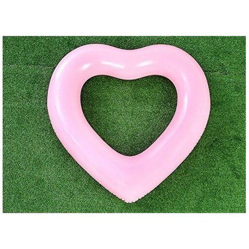 X2 Bouée Gonflable Cœur 120 Cm – Lot De 2 Bouées Piscine Adulte Forme Cœur, Romantique Et Résistante Pour Plage Et Piscine
