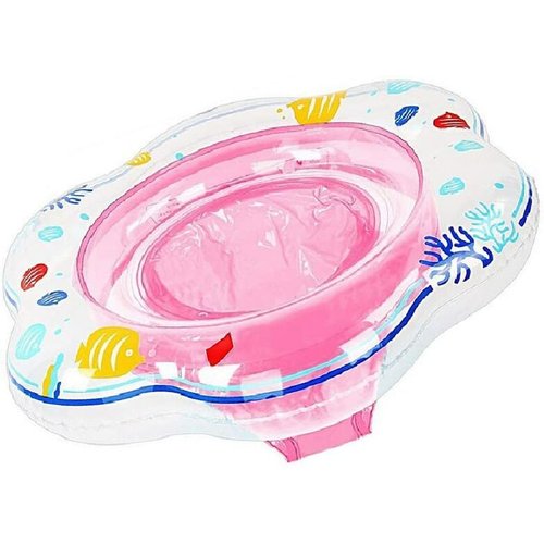Bouée Bébé Gonflable Avec Parasol SWPEED - Rose 50cm Pour Enfants 3-72 Mois