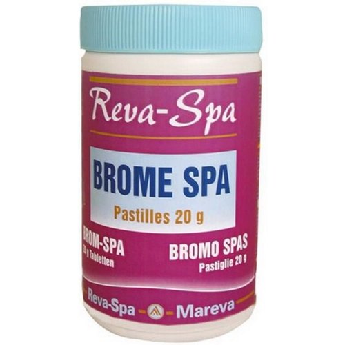 Brome RevaSpa Mareva pastilles de 20g 1kg pour piscine 150723U Brome RevaSpa Mareva pastilles de 20g 1kg pour piscine 150723U