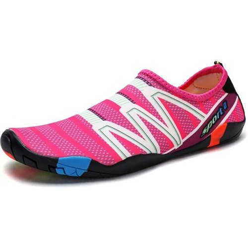 ZHR Chaussures D’Eau Homme – Sandales Plongée, Surf, Piscine, Plage, Antidérapantes Vert/Orange EU44, Protection Orteils