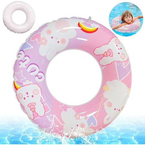 Lot De 3 Bouées Enfants Gonflables Animaux 3D 58cm - Anneau De Natation Épais PVC Pour Garçons Et Filles, Parfait Pour Piscine Et Plage Été