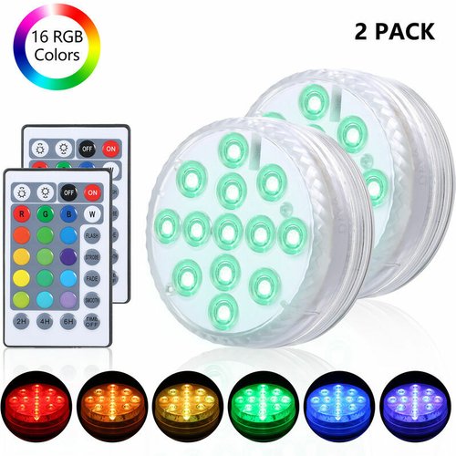 Kingwei Lampe Piscine LED PAR56 RGBW 40W – Multicolore Sous-marine 12V IP68 Avec Télécommande – Éclairage Fontaine & Piscine