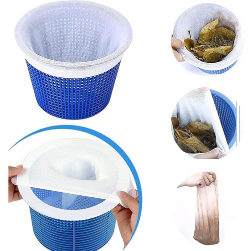 WQNNQW Lot De 20 Chaussettes De Skimmer Pour Piscine - Filets Filtrants Réutilisables Pour Pompe Et Système De Filtration