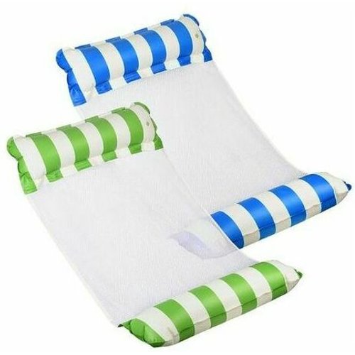 ZHHGOO 2Pcs Flottant Hamac Gonflable,4 in 1 Flottant de Inclinable Flotteur Hamac,Matelas Gonflable Piscine,Hamac d'Eau Plage Portable,Matelas Piscine pour Plage Partie Vacances ZHHGOO 2Pcs Flottant Hamac Gonflable,4 in 1 Flottant de Inclinable Flotteur Hamac,Matelas Gonflable Piscine,Hamac d'Eau Plage Portable,Matelas Piscine pour Plage Partie Vacances