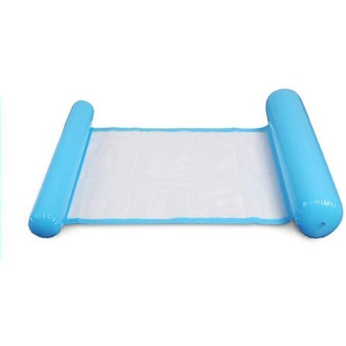 Lot De 2 Hamacs Flottants 4 En 1 Pour Piscine - Bouée Adulte Gonflable Avec Gonfleur, Hamac D'Eau Pliable Rose Et Bleu - Charge 100 Kg