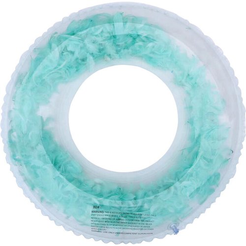 Pink 80cm Bouée de natation gonflable transparente à paillettes pour Pink 80cm Bouée de natation gonflable transparente à paillettes pour