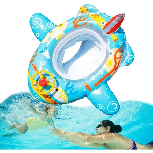 Bouée De Natation Ronde Gonflable Avec Fluorescence - Anneau Piscine Plage Été