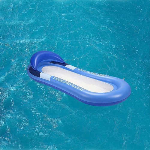 Fauteuil Gonflable Pour Piscine - Chaise Longue Inclinable Avec Porte-gobelet - PVC Résistant - 160x120 Cm - Capacité 110 Kg