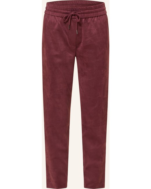 Juvia Juvia Hose Im Jogging-Stil In Lederoptik rot