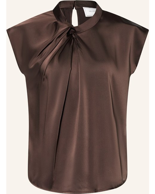 NEO NOIR Neo Noir Blusenshirt Fleur Aus Satin braun