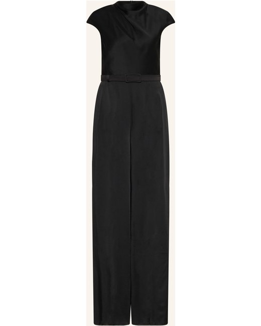 Max Mara STUDIO Max Mara Studio Jumpsuit Vespa Aus Satin schwarz