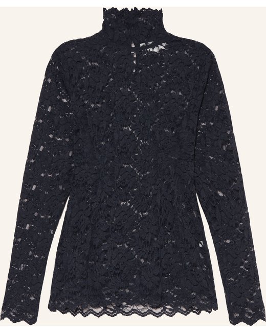 NEO NOIR Neo Noir Longsleeve Liza Aus Spitze blau