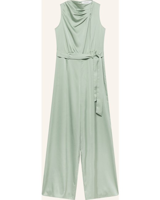 comma Comma Jumpsuit Aus Satin gruen