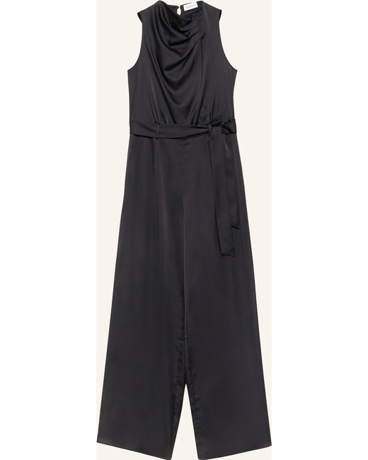comma Comma Jumpsuit Aus Satin blau