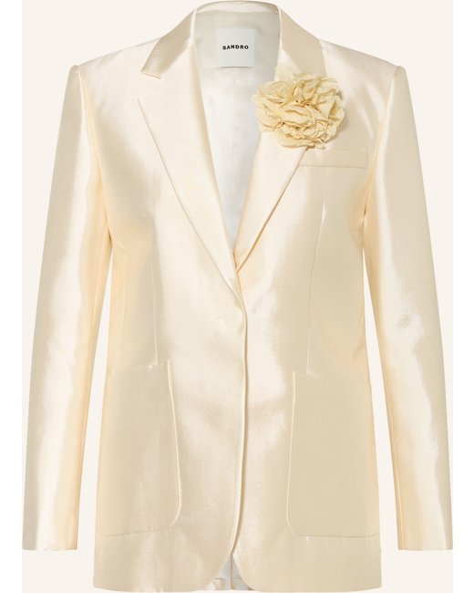 sandro Sandro Satinblazer beige