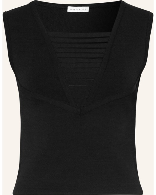 Mrs & HUGS Mrs & Hugs Top schwarz