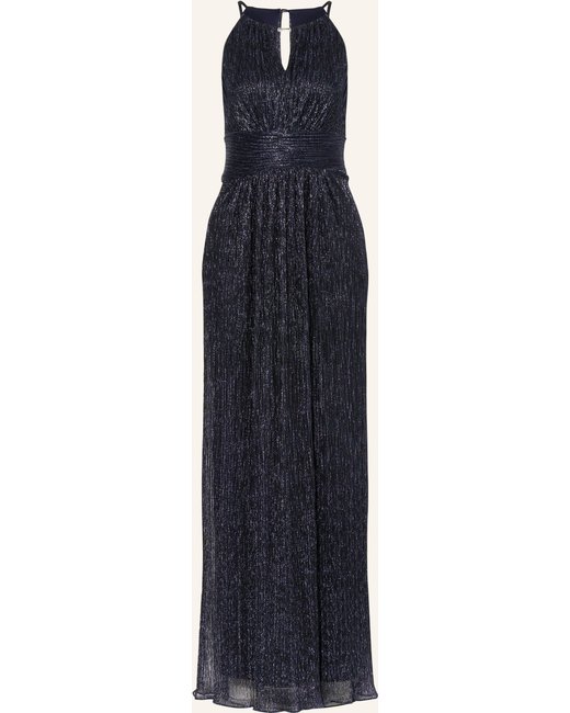 SWING Swing Abendkleid Mit Glitzergarn blau