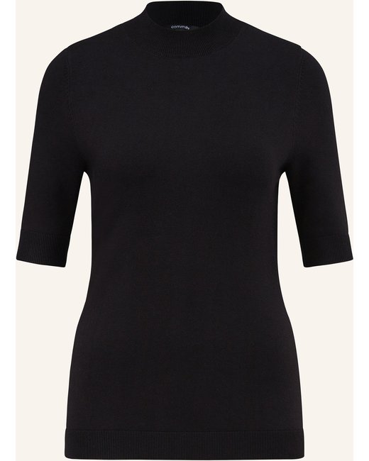 comma Comma Strickshirt schwarz
