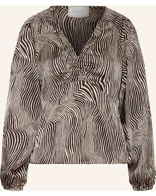 NEO NOIR Neo Noir Blusenshirt Istana Aus Satin schwarz