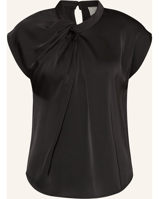 NEO NOIR Neo Noir Blusenshirt Fleur Aus Satin schwarz