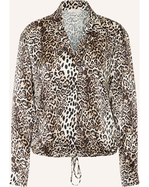 lilienfels Lilienfels Satinbluse braun