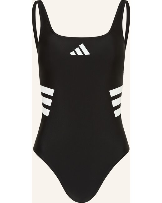 Adidas Adidas Badeanzug 3-Streifen schwarz