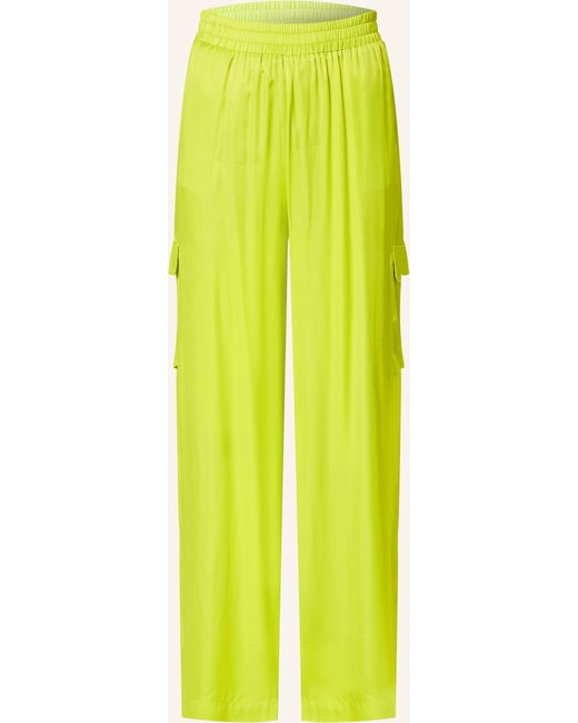darling harbour Darling Harbour Cargohose Aus Satin gruen