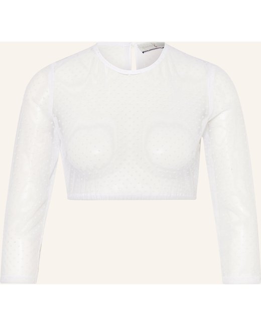 Johann & Johanna Johann & Johanna Dirndlbluse Mit 3/4-Arm weiss